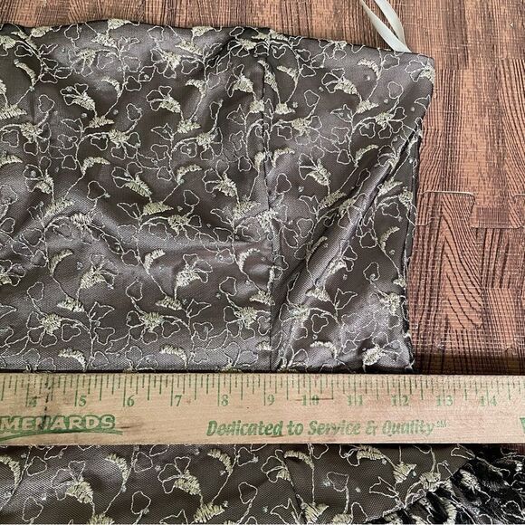 Vintage Y2K 90s Jessica McClintock Straples Basque Drop Waist Mini Dress Lace 6 - Picture 9 of 11